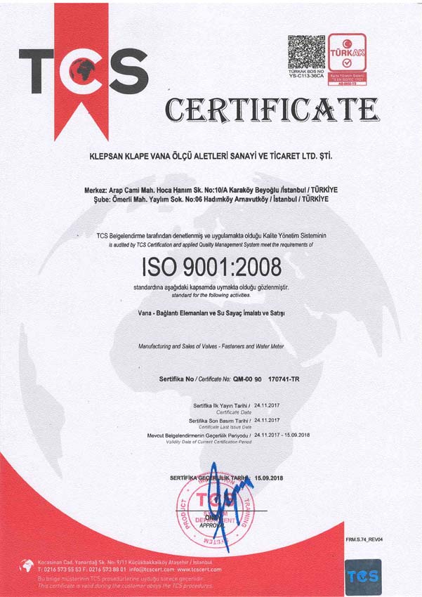 ISO 9001 2008 